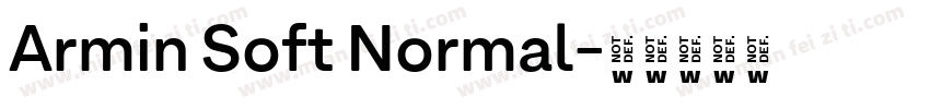 Armin Soft Normal字体转换